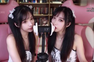 【小女巫露娜最新】姐妹双子孔雀鱼舔耳（23.10.10~3）